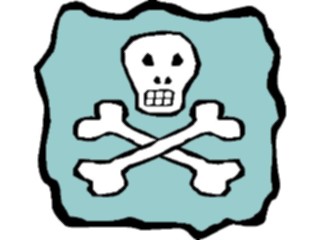 Sticker Custom Preview Image #074064 Holidays Halloween Skull Crossbones5