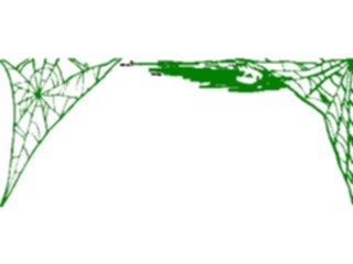 Sticker Custom Preview Image #074084 Holidays Halloween Spider Web Border