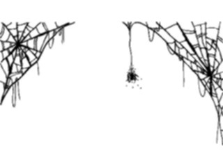 Sticker Custom Preview Image #074085 Holidays Halloween Spider Web Frame