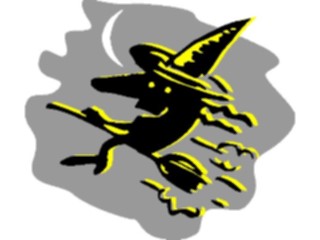 Sticker Custom Preview Image #074232 Holidays Halloween Witch Flying18