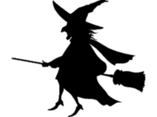 Sticker Custom Preview Image #074234 Holidays Halloween Witch Flying20