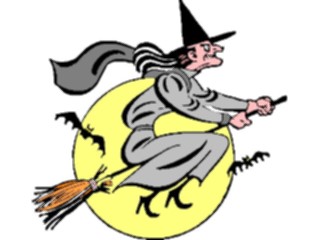 Sticker Custom Preview Image #074240 Holidays Halloween Witch Flying26