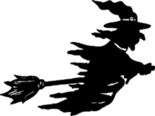 Sticker Custom Preview Image #074242 Holidays Halloween Witch Flying28