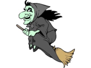 Sticker Custom Preview Image #074245 Holidays Halloween Witch Flying31