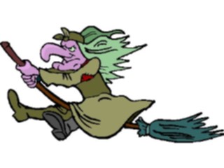 Sticker Custom Preview Image #074246 Holidays Halloween Witch Flying32