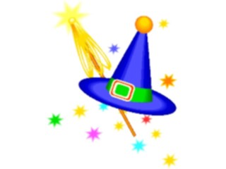 Sticker Custom Preview Image #074262 Holidays Halloween Witch Hat Wand