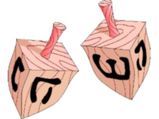 Sticker Custom Preview Image #074329 Holidays Hanukkah Dreidels2