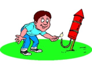 Sticker Custom Preview Image #074547 Holidays Independence Day Lighting Rocket