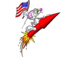 Sticker Custom Preview Image #074549 Holidays Independence Day Mouseon Rocket