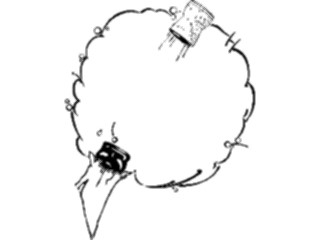 Sticker Custom Preview Image #074751 Holidays New Years Day Cork Blast Frame