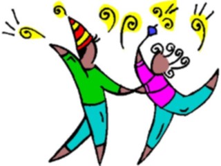 Sticker Custom Preview Image #074752 Holidays New Years Day Couple Dancing