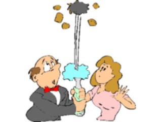 Sticker Custom Preview Image #074756 Holidays New Years Day Exploding Cork