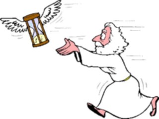 Sticker Custom Preview Image #074776 Holidays New Years Day Father Time Running