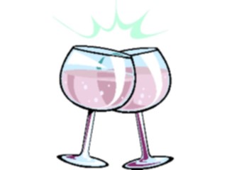 Sticker Custom Preview Image #074781 Holidays New Years Day Glasses Toasting2