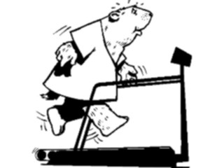 Sticker Custom Preview Image #074894 Holidays Other Groundhogon Treadmill