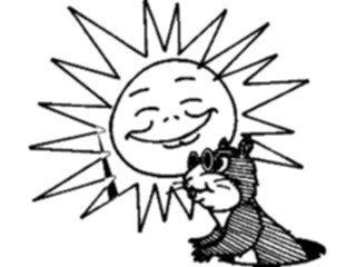 Sticker Custom Preview Image #074897 Holidays Other Groundhog Sun