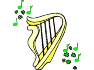 Sticker Custom Preview Image #074986 Holidays St Patricks Day Harp