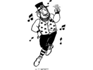 Sticker Custom Preview Image #075035 Holidays St Patricks Day Leprechaun Dancing2