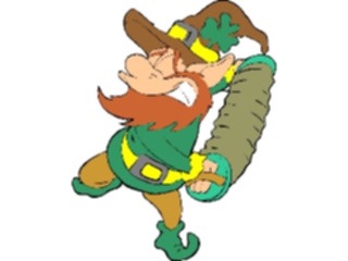 Sticker Custom Preview Image #075052 Holidays St Patricks Day Leprechaunwith Accordion3