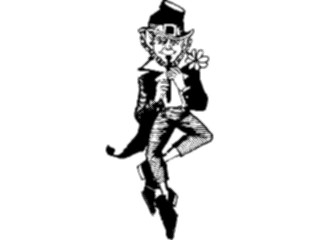 Sticker Custom Preview Image #075061 Holidays St Patricks Day Leprechaunwith Flute