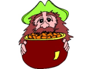 Sticker Custom Preview Image #075065 Holidays St Patricks Day Leprechaunwith Gold4