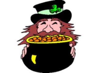 Sticker Custom Preview Image #075066 Holidays St Patricks Day Leprechaunwith Gold5