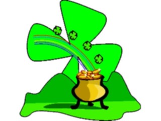 Sticker Custom Preview Image #075092 Holidays St Patricks Day Potof Gold11
