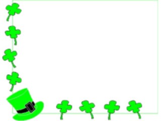 Sticker Custom Preview Image #075141 Holidays St Patricks Day Shamrock Border1