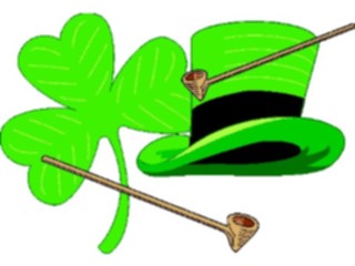 Sticker Custom Preview Image #075162 Holidays St Patricks Day Shamrock Hat1