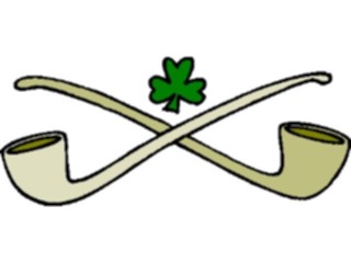 Sticker Custom Preview Image #075165 Holidays St Patricks Day Shamrock Pipes
