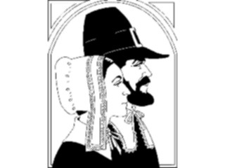 Sticker Custom Preview Image #075310 Holidays Thanksgiving Pilgrims2