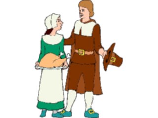 Sticker Custom Preview Image #075311 Holidays Thanksgiving Pilgrims3