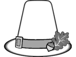 Sticker Custom Preview Image #075315 Holidays Thanksgiving Pilgrims Hat Frame2