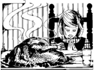 Sticker Custom Preview Image #075318 Holidays Thanksgiving Prayingat Thanksgiving