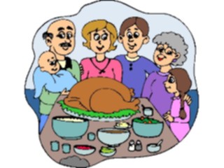 Sticker Custom Preview Image #075346 Holidays Thanksgiving Thanksgiving Dinner3