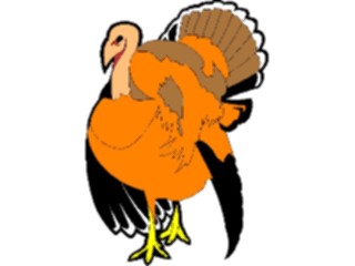 Sticker Custom Preview Image #075357 Holidays Thanksgiving Turkey01