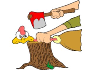 Sticker Custom Preview Image #075373 Holidays Thanksgiving Turkey Ax