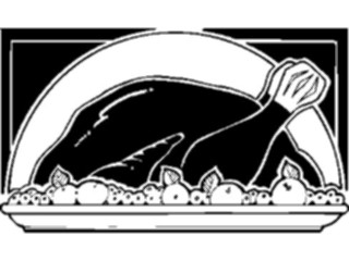 Sticker Custom Preview Image #075377 Holidays Thanksgiving Turkey Cooked3