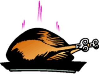 Sticker Custom Preview Image #075379 Holidays Thanksgiving Turkey Cooked5