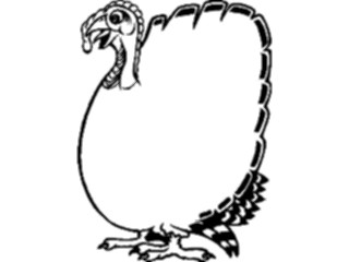 Sticker Custom Preview Image #075389 Holidays Thanksgiving Turkey Frame2