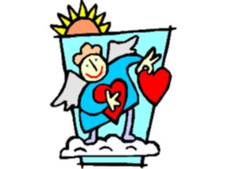 Sticker Custom Preview Image #075454 Holidays Valentines Day Angel Hearts1