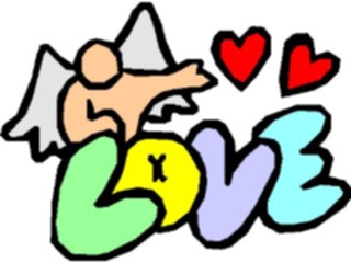 Sticker Custom Preview Image #075463 Holidays Valentines Day Angel Love04