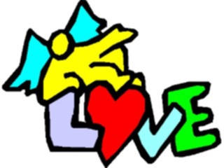 Sticker Custom Preview Image #075477 Holidays Valentines Day Angel Love18