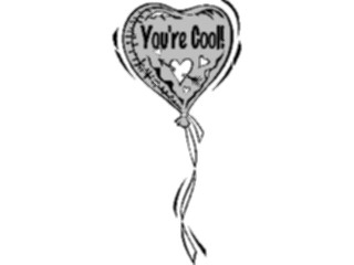 Sticker Custom Preview Image #075490 Holidays Valentines Day Balloon Youre Cool