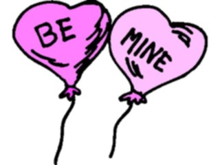 Sticker Custom Preview Image #075491 Holidays Valentines Day Balloons Be Mine