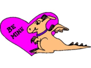 Sticker Custom Preview Image #075500 Holidays Valentines Day Be Mine Dragon