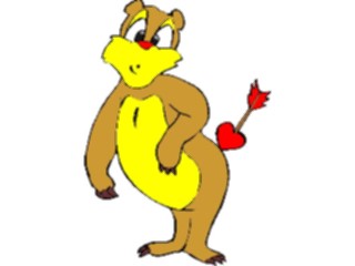 Sticker Custom Preview Image #075506 Holidays Valentines Day Bear Cupids Arrow