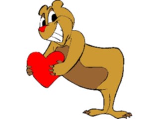 Sticker Custom Preview Image #075507 Holidays Valentines Day Bearwith Heart1