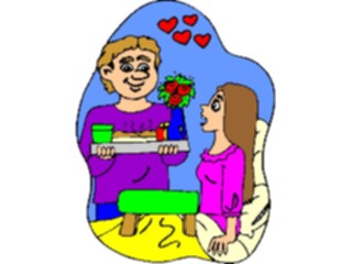 Sticker Custom Preview Image #075518 Holidays Valentines Day Breakfastin Bed1