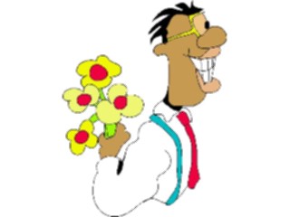 Sticker Custom Preview Image #075521 Holidays Valentines Day Bringing Flowers